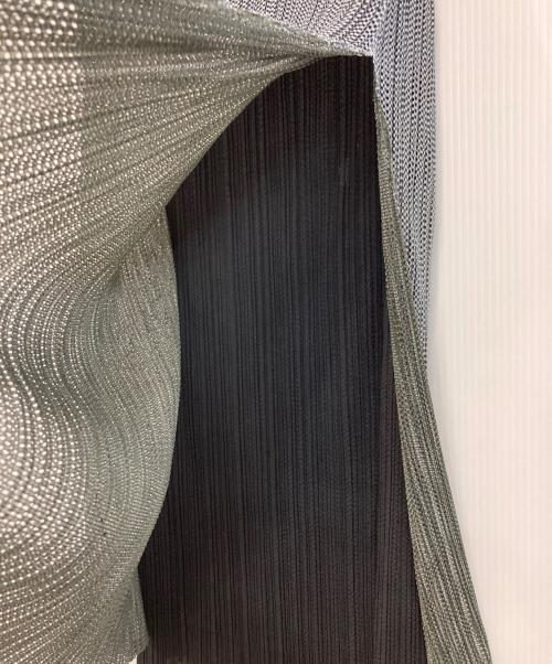 PLEATS PLEASE（プリーツプリーズ）PLEATS PLEASE (プリーツプリーズ) ジオメトリック柄レイヤードプリーツスカート グレー サイズ:1の古着・服飾アイテム
