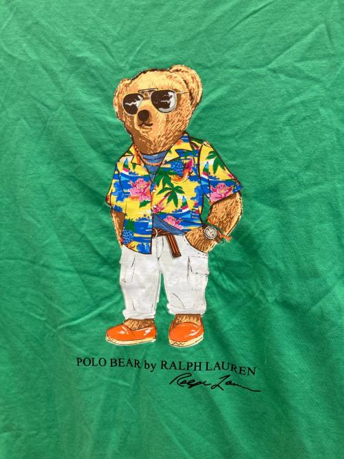 POLO（ポロ）POLO (ポロ) ポロベアプリントTシャツ グリーン サイズ:Lの古着・服飾アイテム