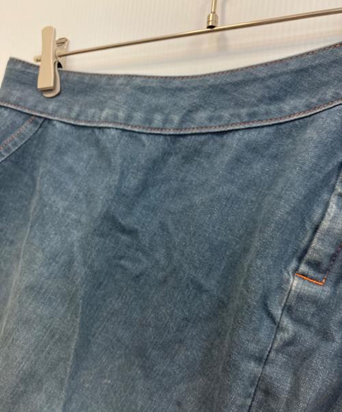 Vivienne Westwood RED LABEL（ヴィヴィアンウエストウッドレッドレーベル）Vivienne Westwood RED LABEL (ヴィヴィアンウエストウッドレッドレーベル) 変形オーブ刺繍デニムスカート インディゴ サイズ:3の古着・服飾アイテム