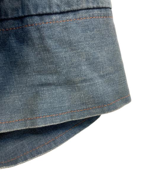 Vivienne Westwood RED LABEL（ヴィヴィアンウエストウッドレッドレーベル）Vivienne Westwood RED LABEL (ヴィヴィアンウエストウッドレッドレーベル) 変形オーブ刺繍デニムスカート インディゴ サイズ:3の古着・服飾アイテム