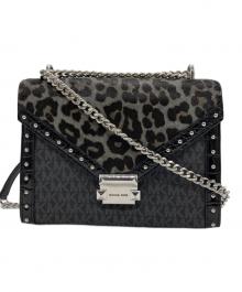 MICHAEL KORS（マイケルコース）の古着「WHITNEY フラップ チェーン ショルダー ミディアム」｜ブラック