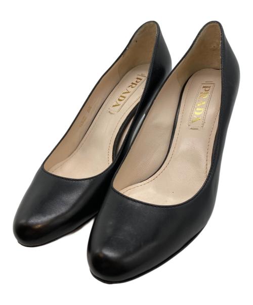 PRADA（プラダ）PRADA (プラダ) ヒールパンプス ブラック サイズ:35.5の古着・服飾アイテム