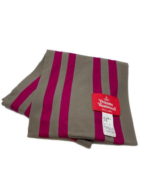 Vivienne Westwood（ヴィヴィアンウエストウッド）Vivienne Westwood (ヴィヴィアンウエストウッド) オーブワッペンストール ピンク×ブラウンの古着・服飾アイテム
