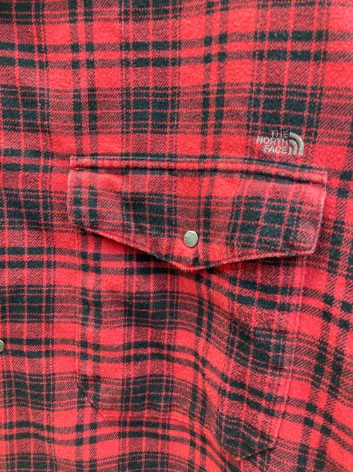THE NORTHFACE PURPLELABEL（ザ・ノースフェイス パープルレーベル）THE NORTHFACE PURPLELABEL (ザ・ノースフェイス パープルレーベル) Flannel Plaid Field Shirt/フランネルプレイドフィールドシャツ ブラック×レッド サイズ:Lの古着・服飾アイテム