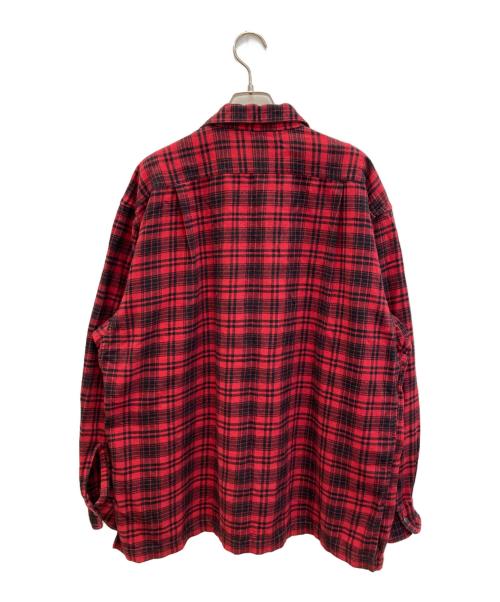 THE NORTHFACE PURPLELABEL（ザ・ノースフェイス パープルレーベル）THE NORTHFACE PURPLELABEL (ザ・ノースフェイス パープルレーベル) Flannel Plaid Field Shirt/フランネルプレイドフィールドシャツ ブラック×レッド サイズ:Lの古着・服飾アイテム