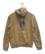 POLO RALPH LAURENポロ・ラルフローレン）の古着「POLOベアフリースフーディー/ポロベアパーカー」｜ベージュ