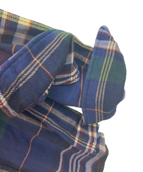 POLO RALPH LAUREN（ポロ・ラルフローレン）POLO RALPH LAUREN (ポロ・ラルフローレン) クラシックチェックブラッシュフランネルワークシャツ ネイビー サイズ:XSの古着・服飾アイテム