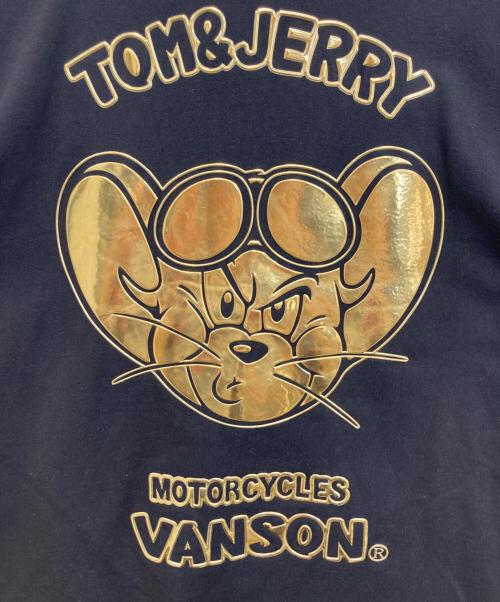VANSON（バンソン）VANSON (バンソン) Tom&JERRY (トムトジェリー) ポロシャツ ブラック サイズ:SIZE XLの古着・服飾アイテム