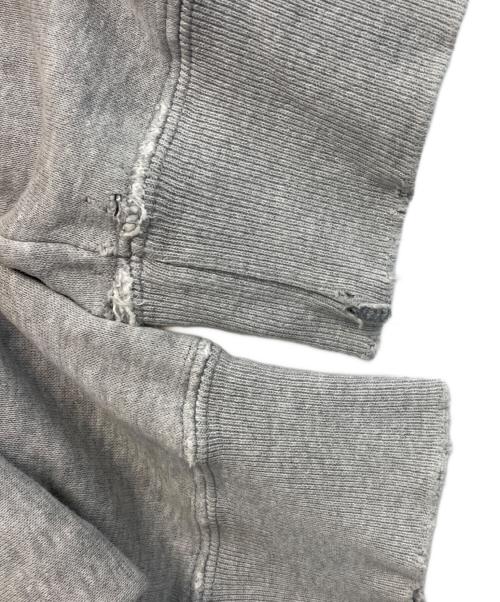 Hysteric Glamour（ヒステリックグラマー）Hysteric Glamour (ヒステリックグラマー) 90s カレッジロゴボロスウェット グレー サイズ:FREEの古着・服飾アイテム