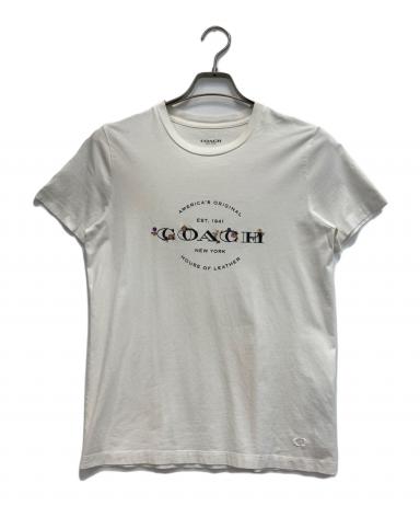 中古・古着通販】COACH (コーチ) ロゴTシャツ ホワイト サイズ:XS