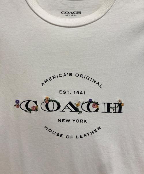 COACH（コーチ）COACH (コーチ) ロゴTシャツ ホワイト サイズ:XSの古着・服飾アイテム