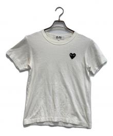 PLAY COMME des GARCONS（プレイコムデギャルソン）の古着「ハートワッペンＴシャツ」｜ホワイト