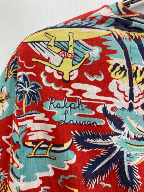 POLO RALPH LAUREN（ポロ・ラルフローレン）POLO RALPH LAUREN (ポロ・ラルフローレン) アロハＴシャツ レッド サイズ:Lの古着・服飾アイテム