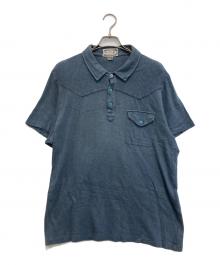 RRL（ダブルアールエル）の古着「ターコイズスナップボタン ロゴポロシャツ」｜ブルー