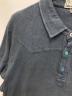 中古・古着 RRL (ダブルアールエル) ターコイズスナップボタン ロゴポロシャツ ブルー サイズ:XXL：7000円