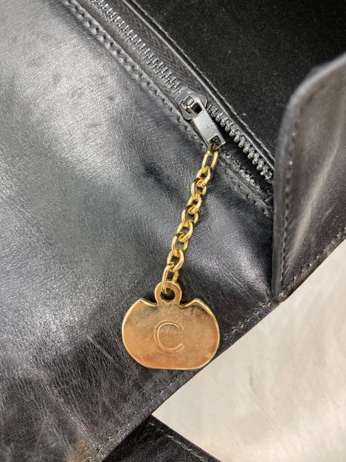 CELINE（セリーヌ）CELINE (セリーヌ) フラップショルダーバッグ ブラックの古着・服飾アイテム
