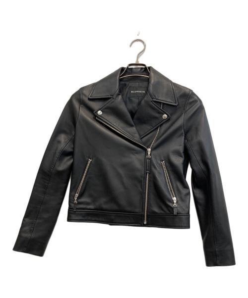 BLENHEIM（ブレンヘイム）BLENHEIM (ブレンヘイム) ラムレザーライダースジャケット ブラック サイズ:Sの古着・服飾アイテム