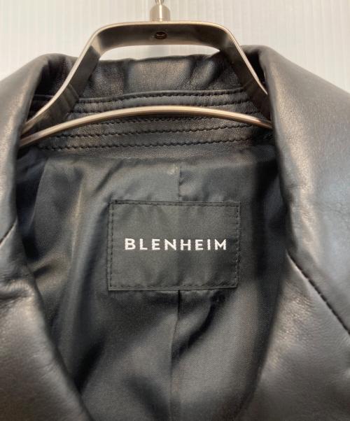 BLENHEIM（ブレンヘイム）BLENHEIM (ブレンヘイム) ラムレザーライダースジャケット ブラック サイズ:Sの古着・服飾アイテム