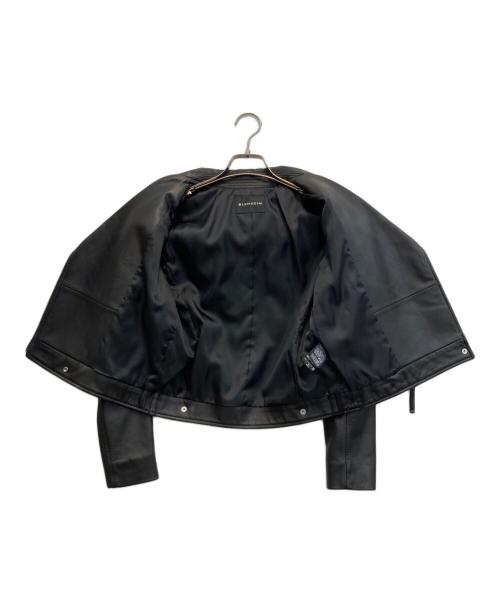 BLENHEIM（ブレンヘイム）BLENHEIM (ブレンヘイム) ラムレザーライダースジャケット ブラック サイズ:Sの古着・服飾アイテム