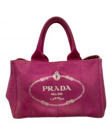 PRADA（プラダ）の古着「カナパ トートバッグ」｜ピンク