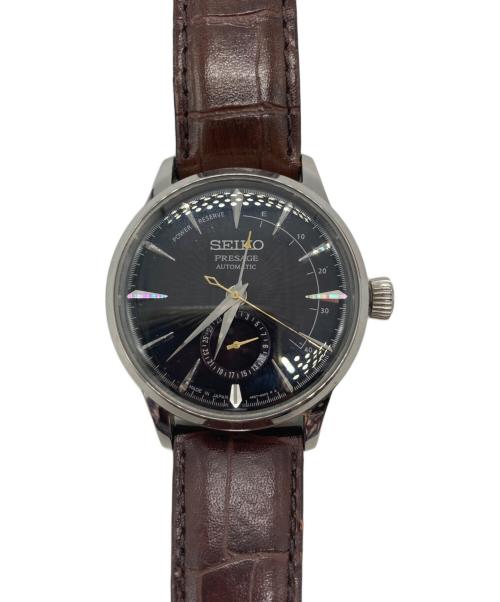 SEIKO（セイコー）SEIKO (セイコー) PRESAGE プレザージュ/腕時計 ダークバイオレット×ブラックの古着・服飾アイテム