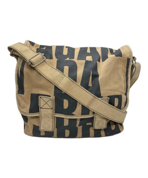 Vivienne Westwood（ヴィヴィアンウエストウッド）Vivienne Westwood (ヴィヴィアンウエストウッド) 英字ロゴパターン ポストマン ショルダーバッグ ベージュの古着・服飾アイテム