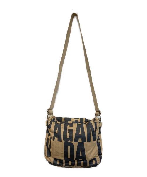 Vivienne Westwood（ヴィヴィアンウエストウッド）Vivienne Westwood (ヴィヴィアンウエストウッド) 英字ロゴパターン ポストマン ショルダーバッグ ベージュの古着・服飾アイテム