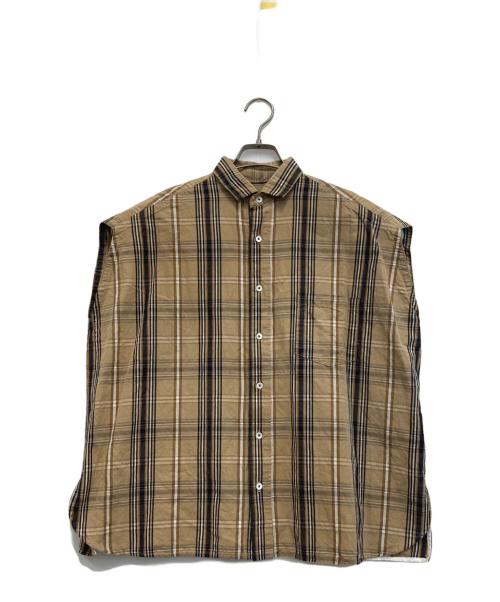 ticca（ティッカ）ticca (ティッカ) チェックシャツ ブラウン サイズ:FREEの古着・服飾アイテム