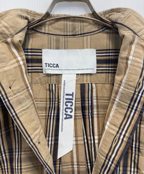 ticca（ティッカ）ticca (ティッカ) チェックシャツ ブラウン サイズ:FREEの古着・服飾アイテム