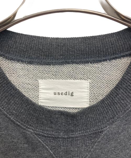 usedig（ユーズディッグ）usedig (ユーズディッグ) Paneled Pullover Sweat/切替スウェット グレー サイズ:FREEの古着・服飾アイテム