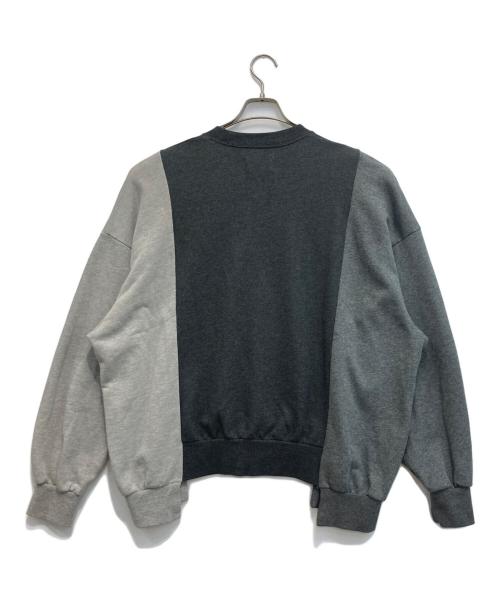 usedig（ユーズディッグ）usedig (ユーズディッグ) Paneled Pullover Sweat/切替スウェット グレー サイズ:FREEの古着・服飾アイテム