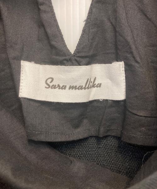 sara mallika（サラマリカ）sara mallika (サラマリカ) 23SSコットンフリンジワンピース ブラック サイズ:Sの古着・服飾アイテム