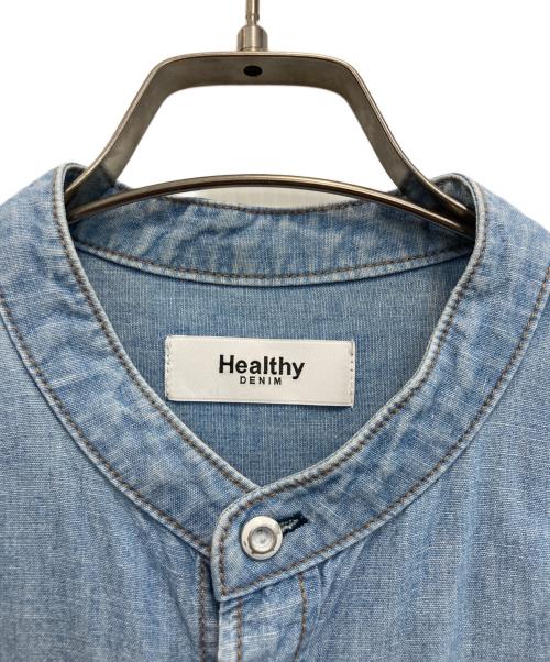 Healthy DENIM（ヘルシーデニム）Healthy denim (ヘルシーデニム) デニムシャツワンピース スカイブルー サイズ:Mの古着・服飾アイテム