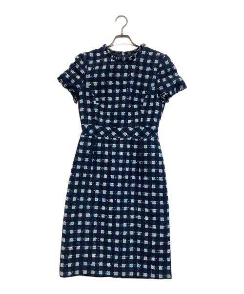 BROOKS BROTHERS（ブルックスブラザーズ）BROOKS BROTHERS (ブルックスブラザーズ) ツイード ドレス ワンピース ネイビーの古着・服飾アイテム