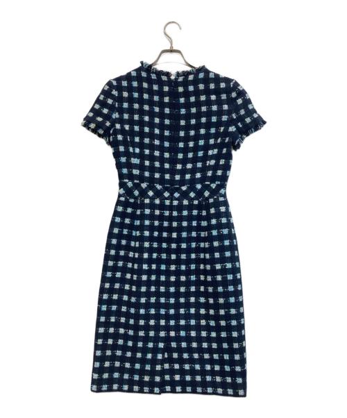 BROOKS BROTHERS（ブルックスブラザーズ）BROOKS BROTHERS (ブルックスブラザーズ) ツイード ドレス ワンピース ネイビーの古着・服飾アイテム