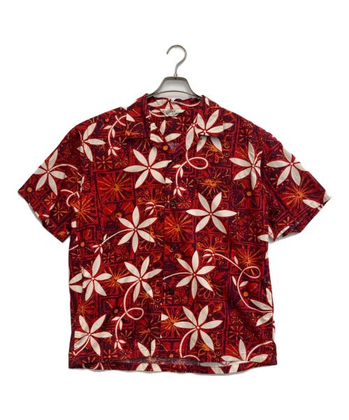 Star OF HOLLYWOOD（スターオブハリウッド）STAR OF HOLLYWOOD (スターオブハリウッド) アロハシャツ レッド サイズ:XLの古着・服飾アイテム