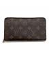 LOUIS VUITTON（ルイ ヴィトン）の古着「モノグラム ポルトモネ・ジップ 長財布」｜ブラウン
