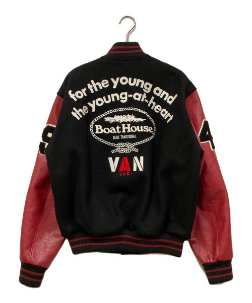VAN（ヴァン）VAN (ヴァン) BOAT HOUSE (ボート ハウス) ウールワッペンスタジャン ブラック サイズ:3の古着・服飾アイテム