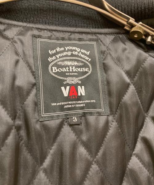 VAN（ヴァン）VAN (ヴァン) BOAT HOUSE (ボート ハウス) ウールワッペンスタジャン ブラック サイズ:3の古着・服飾アイテム