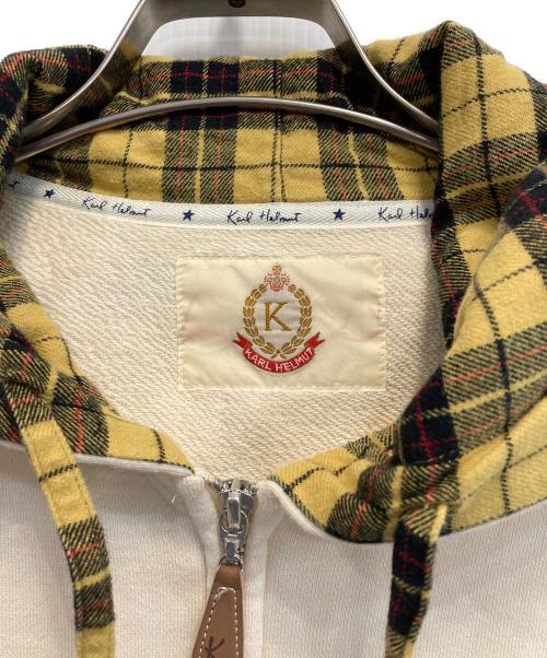 KARL HELMUT（カールヘルム）Karl Helmut (カールヘルム) テディベアプリントパーカー ベージュ サイズ:Lの古着・服飾アイテム