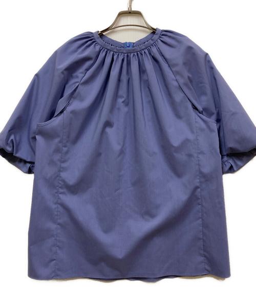 ADORE（アドーア）ADORE (アドーア) S/Sコクーンブラウス ブルー サイズ:38の古着・服飾アイテム
