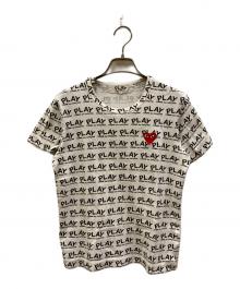 PLAY COMME des GARCONS（プレイコムデギャルソン）の古着「プリントTシャツ」｜ホワイト×ブラック