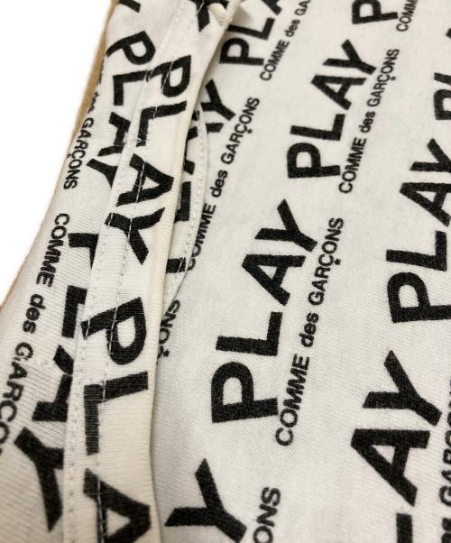 PLAY COMME des GARCONS（プレイコムデギャルソン）PLAY COMME des GARCONS (プレイコムデギャルソン) プリントTシャツ ホワイト×ブラック サイズ:Mの古着・服飾アイテム