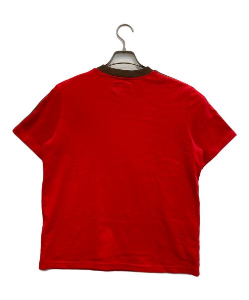 stussy（ステューシー）stussy (ステューシー) 切替Tシャツ レッド サイズ:Sの古着・服飾アイテム