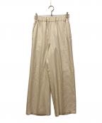 MUSE de Deuxieme Classeミューズ ドゥーズィエム クラス）の古着「23SS Silk Looker パンツ」｜アイボリー