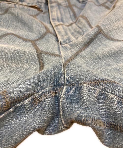 FACETASM（ファセッタズム）FACETASM (ファセッタズム) パッチワークハーフデニムパンツ インディゴ サイズ:Mの古着・服飾アイテム