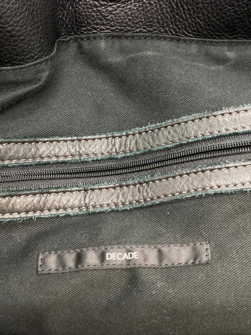 DECADE（ディケイド）DECADE (ディケイド) 2WAYレザーバッグ ブラックの古着・服飾アイテム