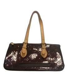 LOUIS VUITTON（ルイ ヴィトン）の古着「ヴェルニ ローズウッド・アヴェニュー ハンドバッグ」｜アマラント