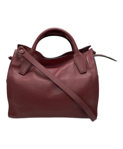 GIANNI CHIARINI（ジャンニ キアリーニ）GIANNI CHIARINI (ジャンニ キアリーニ) 2WAYバッグ ワインレッドの古着・服飾アイテム