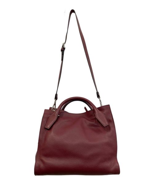GIANNI CHIARINI（ジャンニ キアリーニ）GIANNI CHIARINI (ジャンニ キアリーニ) 2WAYバッグ ワインレッドの古着・服飾アイテム